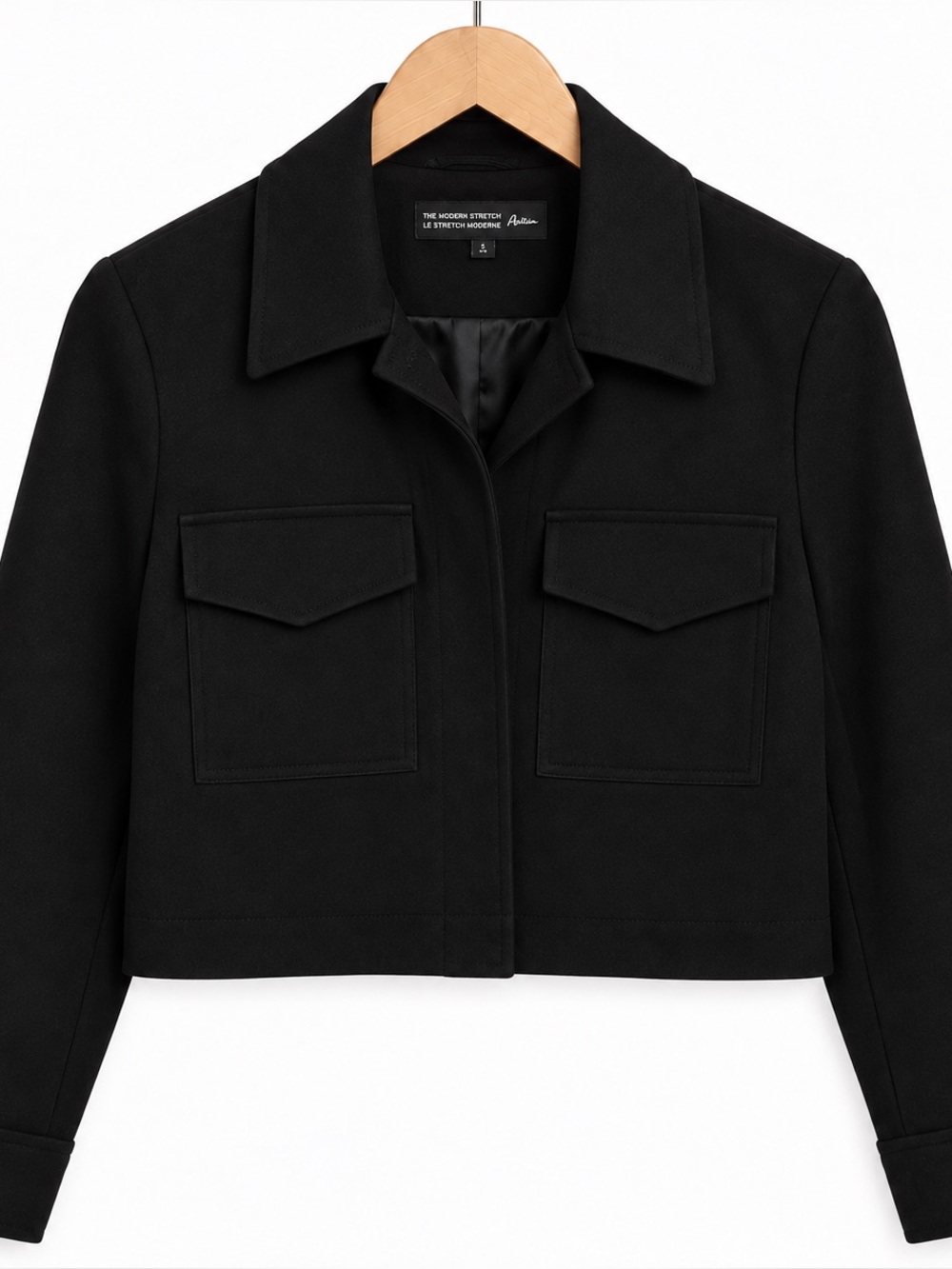 Reitmans Black Cropped Utility Jacket – Small